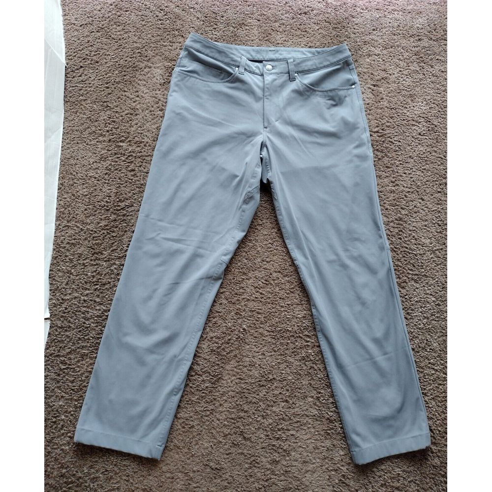 Lululemon Commission Pant Men's 32x30 Chino ABC Warpstreme Gray Golf Preppy